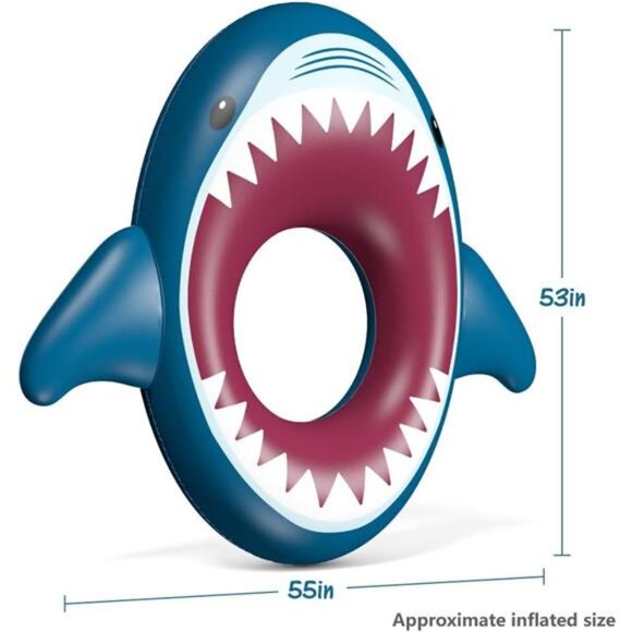 Swimming Inflatable Shark Pool Floaties Water Fun Summer Beach‎ for Kids - Picture 6 of 7